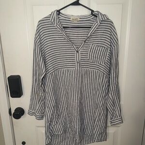 Striped Long Sleeve Dress